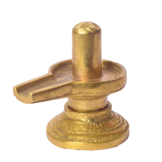 2.6 Inch Elegant Brass Shivlingam
