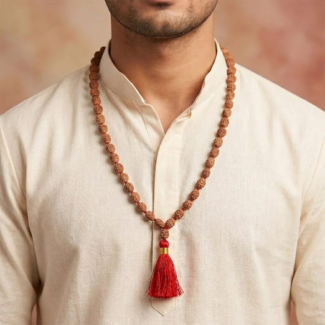 2 Mukhi Rudraksha Mala