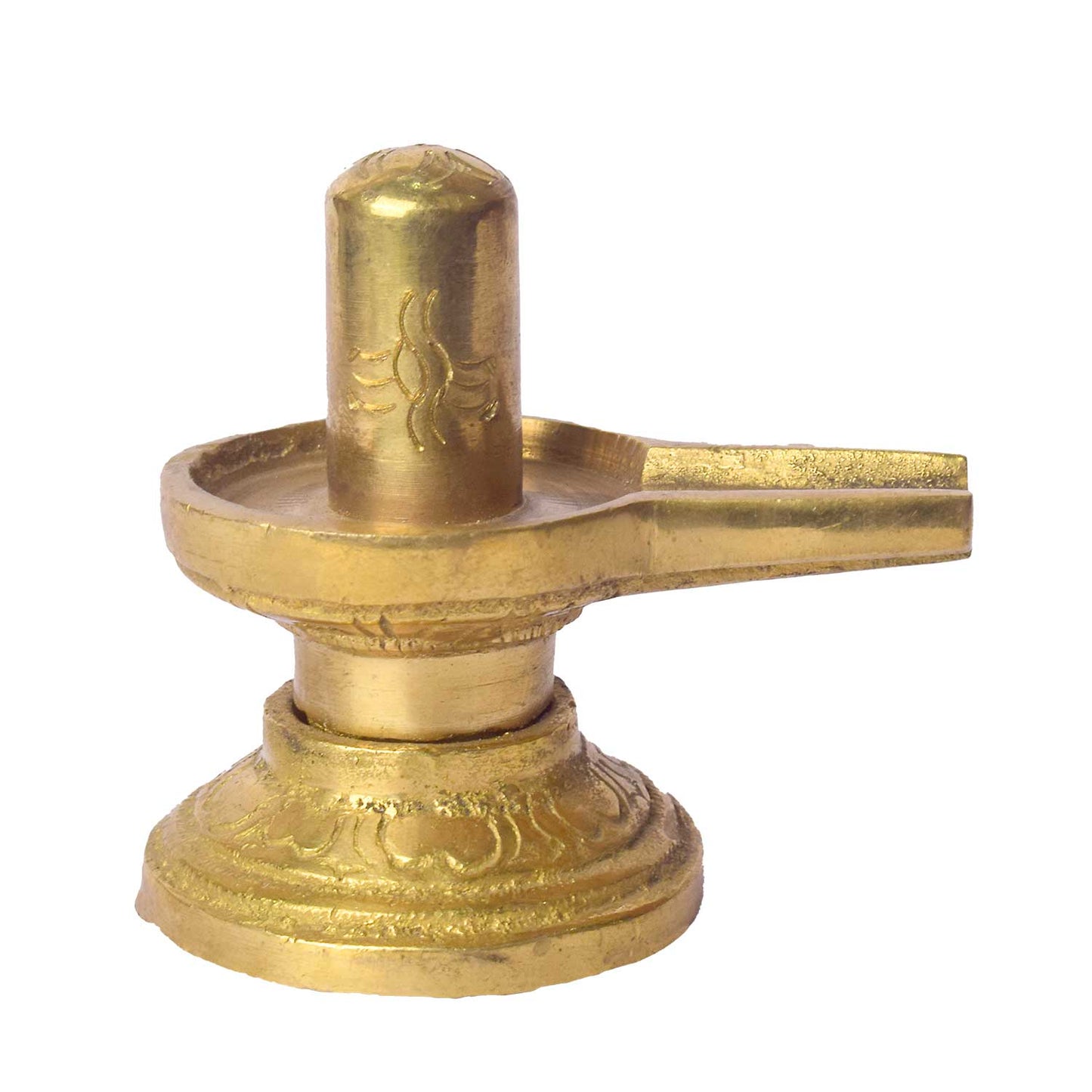 2.6 Inch Elegant Brass Shivlingam