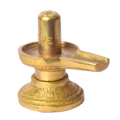 2.6 Inch Elegant Brass Shivlingam