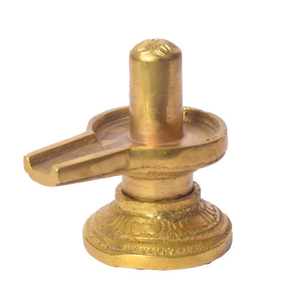 2.6 Inch Elegant Brass Shivlingam