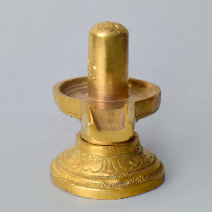 2.6 Inch Elegant Brass Shivlingam